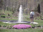 Ruth by fountain