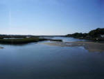 View of Murrells Inlet at the boardwalk on the bridge.
