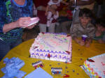 The girls' birthday cake