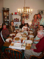 Ruth, Mother, Daddy, Alana, Diane, George, Carol, & JP: Thanksgiving at Diane and George's house November 2008.