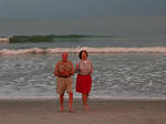 Mother and Daddy on the beach