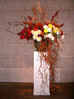 autumn bouquet inside the Sackler Gallery entrance