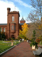 Smithsonian Castle from the courtyard