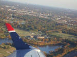 Flying home above Norfolk International, the third busiest airport in Virginia (behind Washington Dulles and Washington National, respectively).