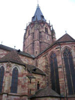 In 1803 the red sandstone church of St. Peter & Paul became the parish church, the largest in Alsace, exceeded in size only by the cathedral of Strasbourg.