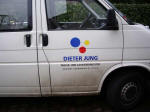 Dieter's hard-working business van.