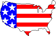 USA Map Flag