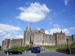 Dover Castle protects England's coastline closest to continental Europe.