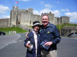 Ruth and Joe at Dover Castle, Kent.