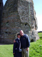 Ruth & Joe at the 1st century Roman lighthouse.