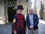 Yeomen Warder at the Tower of London with Joe.