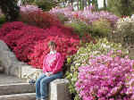 Ruth at Azalea Garden entrance