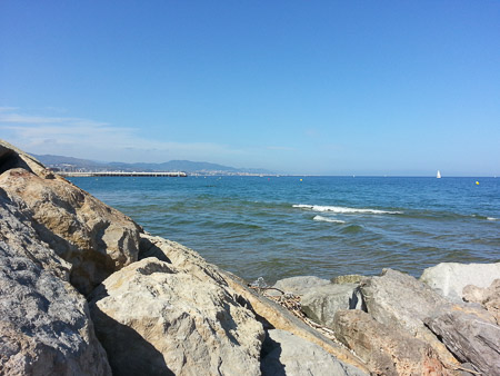 Mouth of the Besós River